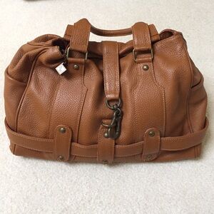 Anthropologie Brown Leather Bag